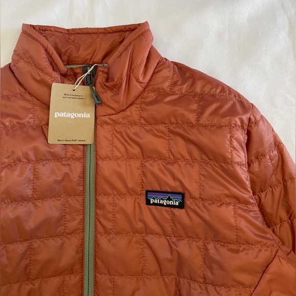 Patagonia Nano Puff Jacket Men’s Size S Burl Red - Picture 3 of 14